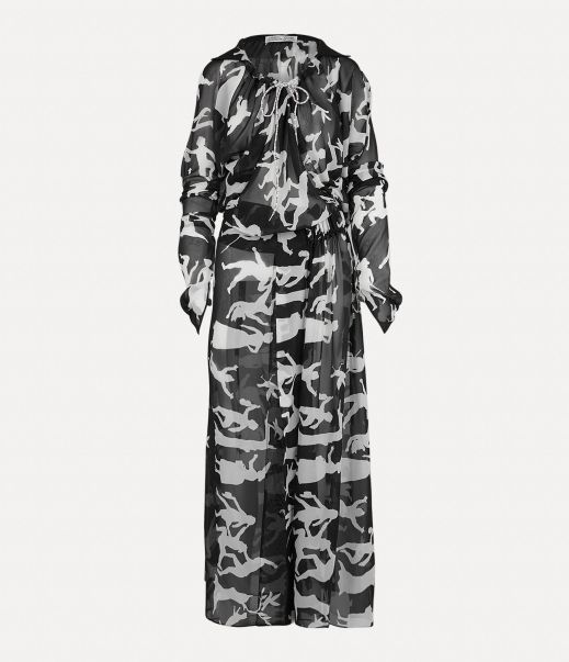 Donna Trinity Dress Vestiti Qualità Vivienne Westwood Black Print