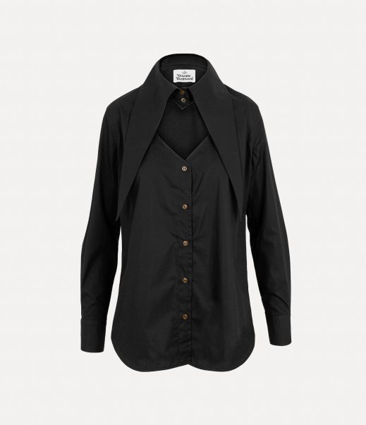 Marchio Heart Shirt Black Donna Vivienne Westwood Top E Camicie