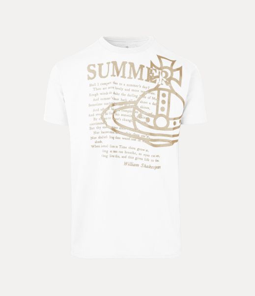 Garantire Donna Summer Classic T-Shirt White Vivienne Westwood Felpe E T-Shirt