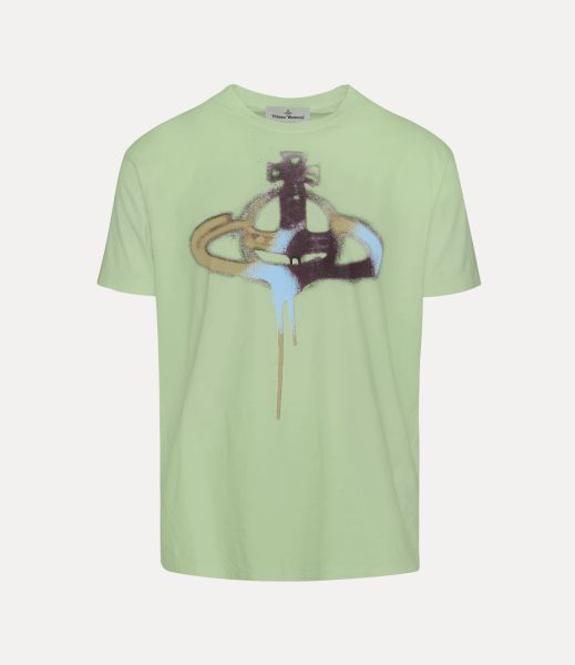 Innovativo Donna Spray Orb Classic T-Shirt Felpe E T-Shirt Vivienne Westwood Pistachio