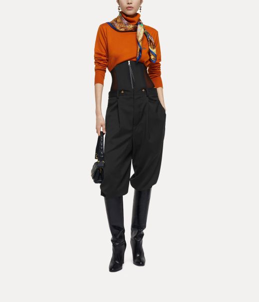 Vivienne Westwood Macca Corset Trousers Black Offerta Speciale Donna Pantaloni E Shorts