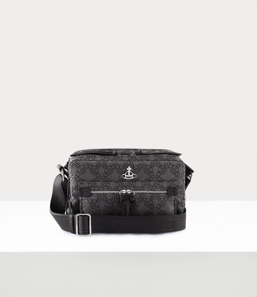 Donna Sconto Vivienne Westwood Satchel Bag Borse A Tracolla Black / Grey