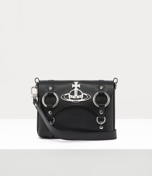Vivienne Westwood Donna Crossbody Bag Ultimo Modello Black Borse A Tracolla