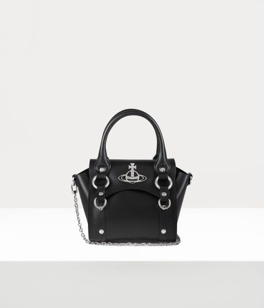 Donna Betty Mini Handbag With Chain Borse A Mano Black Vivienne Westwood Negozio