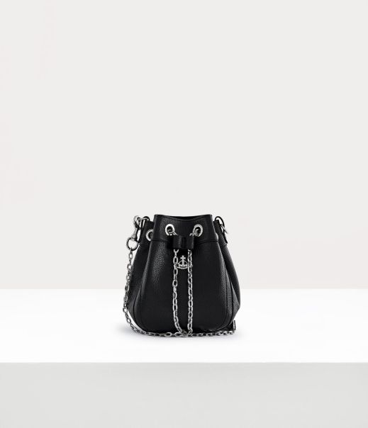 Black Vivienne Westwood Chrissy Small Bucket Bag Borse A Mano Donna Negozio