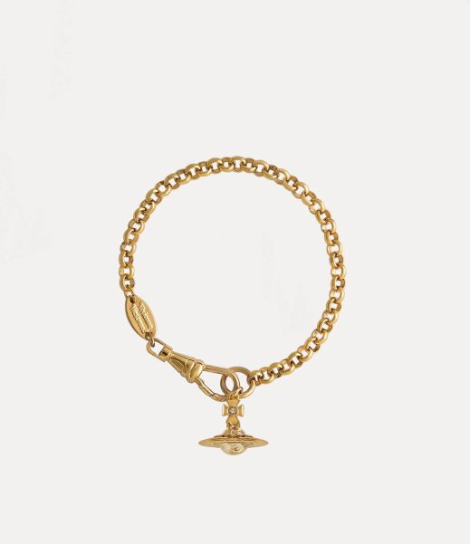 Donna Vivienne Westwood Gold Conveniente Bracciali New Petite Orb Bracelet