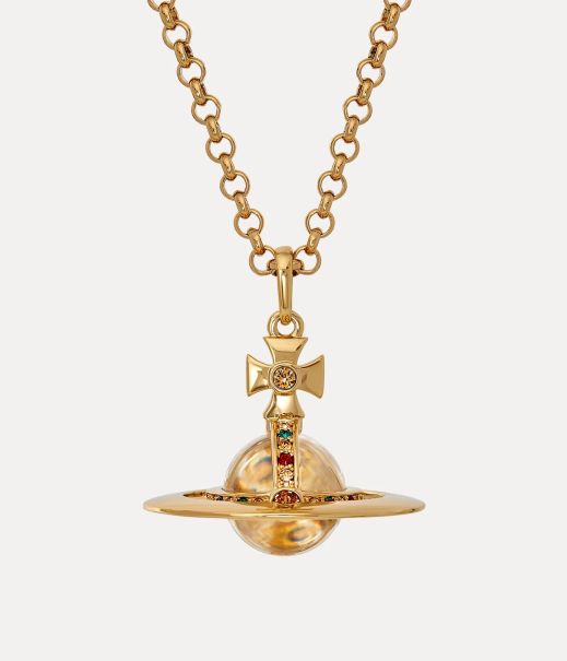 New Small Orb Pendant Donna Gold Offerta Speciale Collane Vivienne Westwood