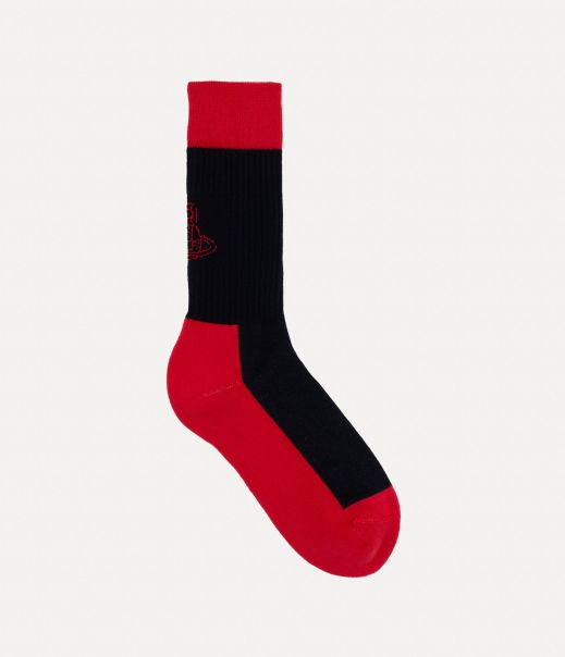 Vivienne Westwood Accessibile Calze E Collant Black Sporty Socks Donna