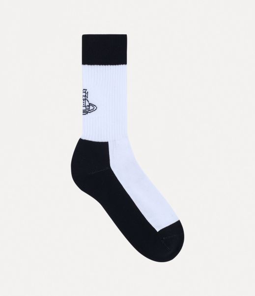 Sporty Socks Qualità Donna White Calze E Collant Vivienne Westwood
