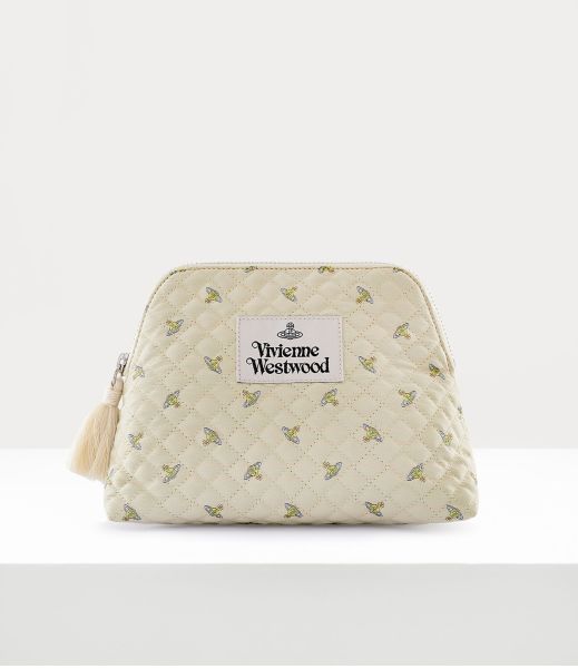 Vivienne Westwood Concorrenza Altri Accessori Donna Beige Multi Small Wash Bag