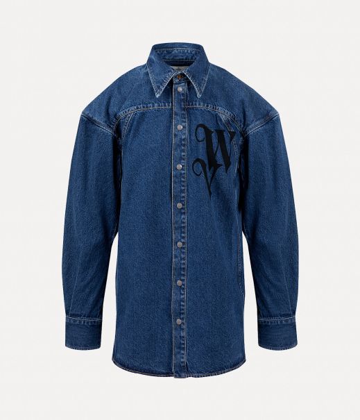 Spray Vw Football Shirt Acquistare Blue Camicie Vivienne Westwood Uomo