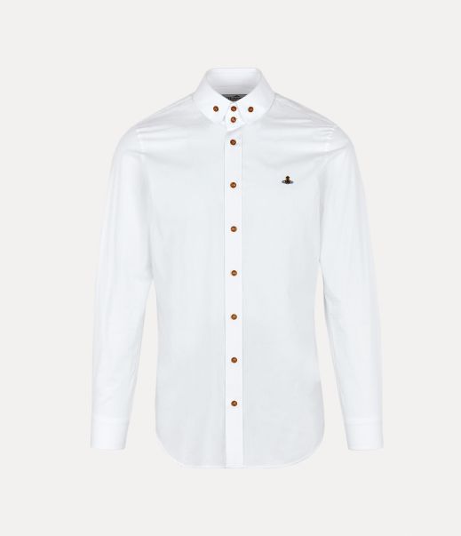 2 Button Krall Camicie Uomo White Vivienne Westwood Concorrenza