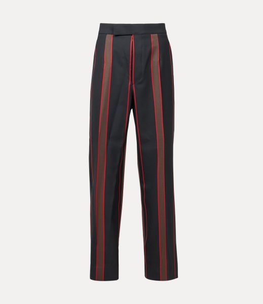 Vivienne Westwood Black Stripe Pantaloni E Shorts Prezzo All'ingrosso Uomo Humphrey Trousers