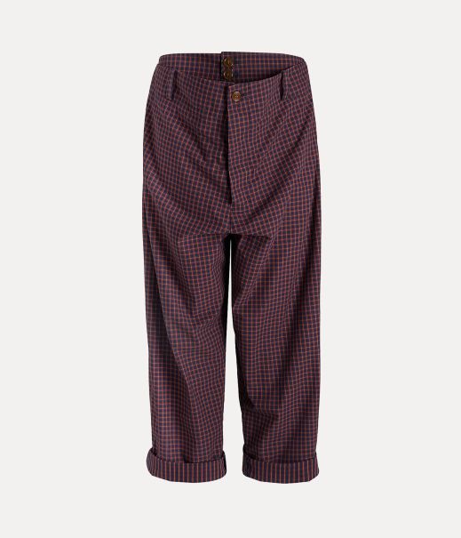 Alien Trousers In Linea Red/Navy Uomo Vivienne Westwood Pantaloni E Shorts