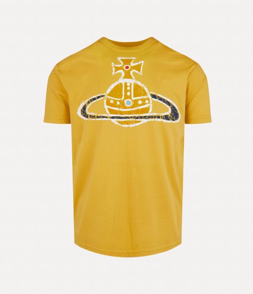 T-Shirt E Polo Vivienne Westwood Acquisto Uomo Yellow Time Machine Classic T-Shirt