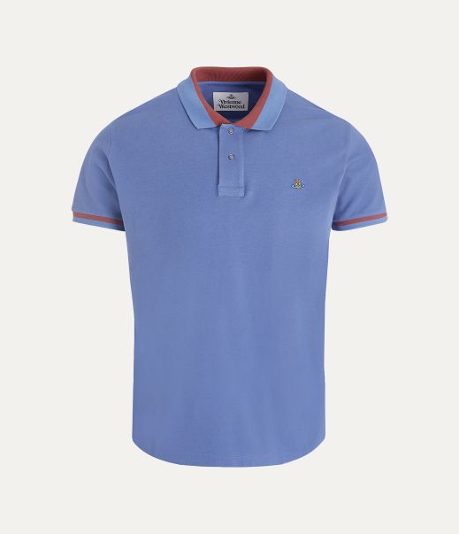 Classic Polo T-Shirt E Polo Prezzo All'ingrosso Vivienne Westwood Uomo Dust Blue