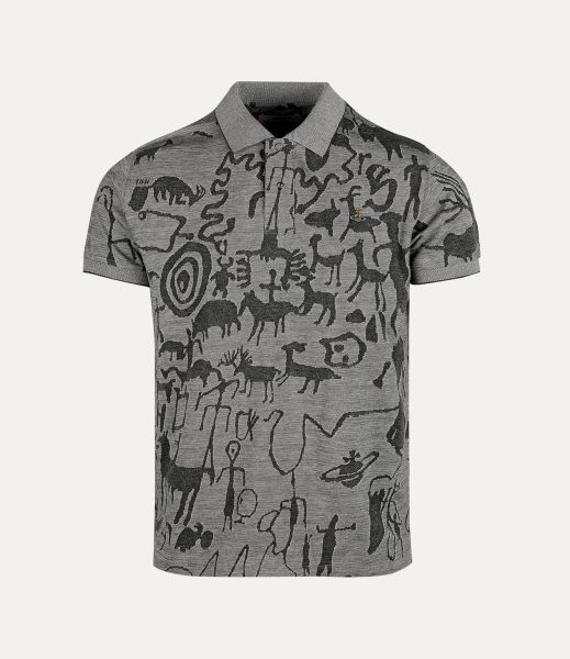 Vivienne Westwood Affidabilità T-Shirt E Polo Uomo Classic Polo Cavemen