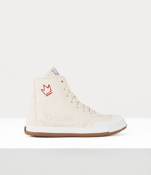 Sconto Animal Gym High Top Vivienne Westwood Uomo Sneakers Natural